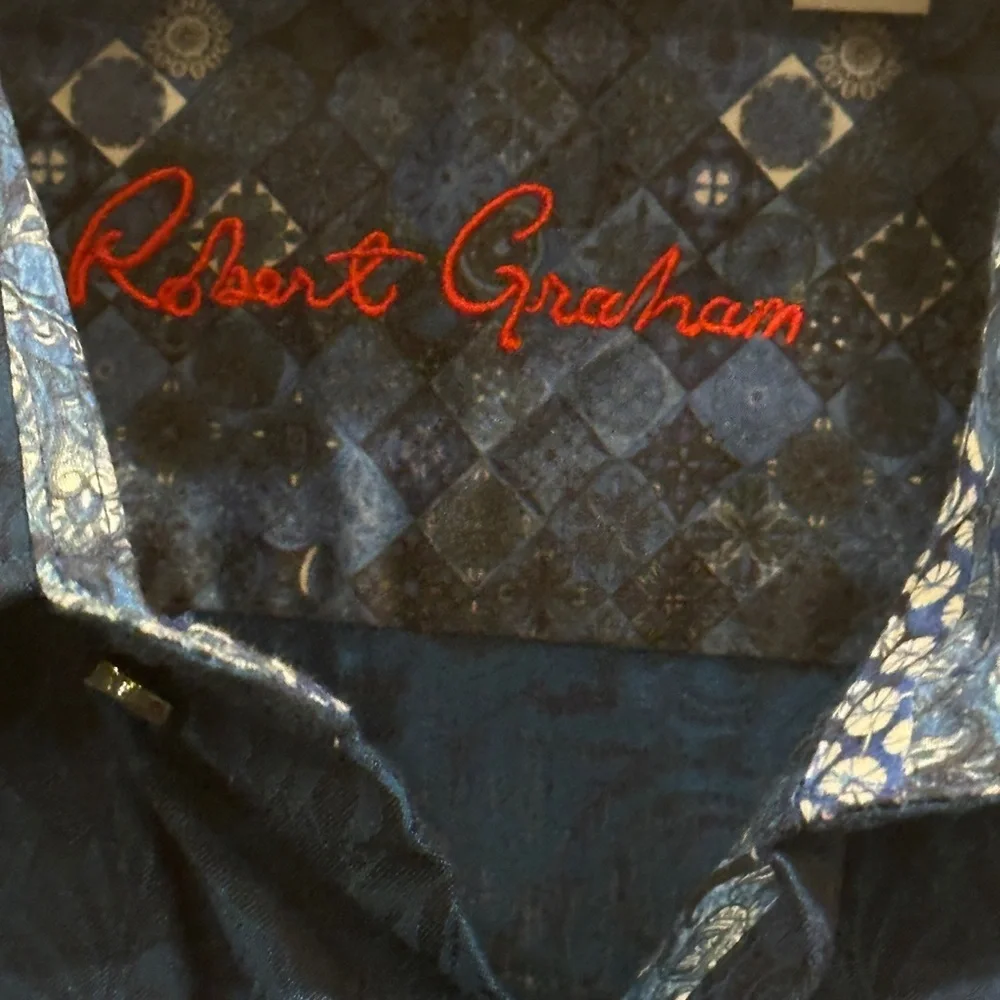 Robert Graham Button Up Shirt Classic Fit Short Sleeve Men’s Size‎ 3XL